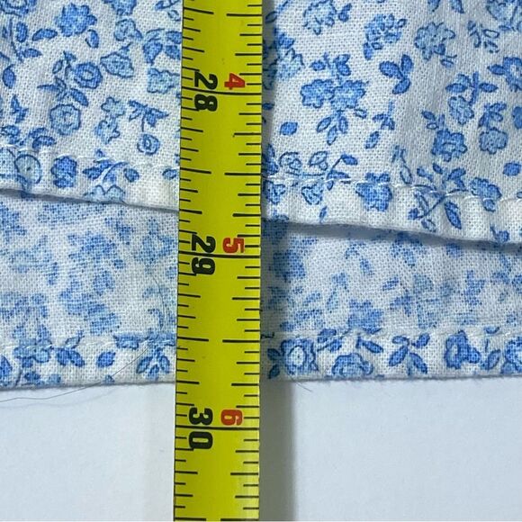 Hope & Henry Blue Floral Linen Blend Casual Button Up Shirt Boys Size Large - Picture 2 of 15